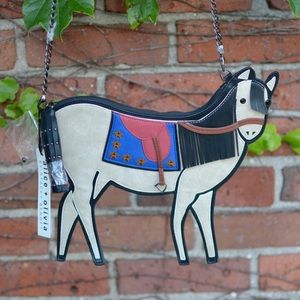 Alice + Olivia | Leather horse pouch/crossbody bag